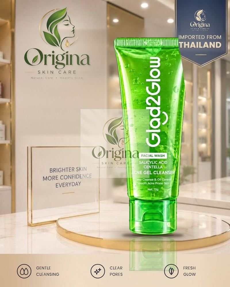 Glad2glow Centella Salicylic Acid Acne Gel Cleanser